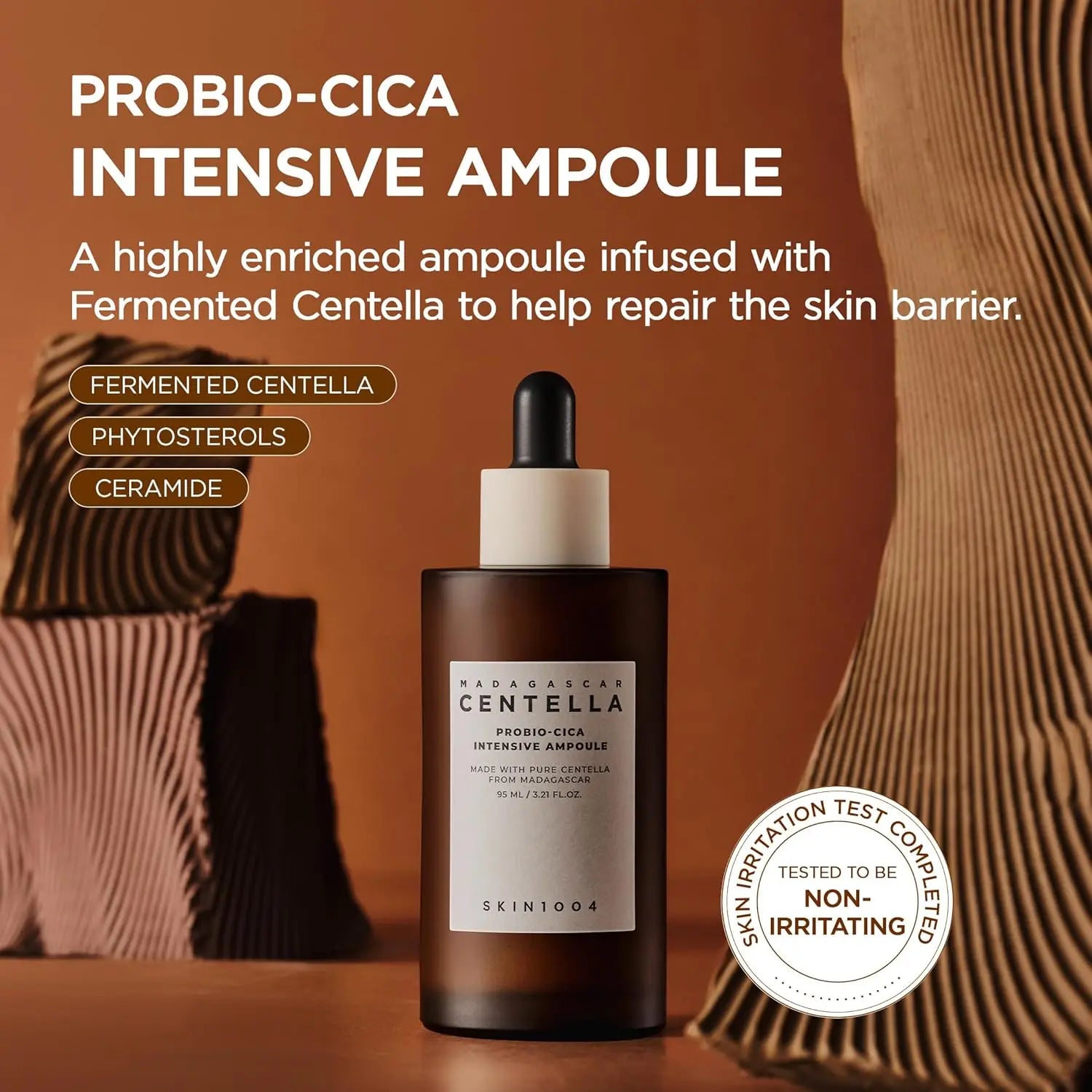 SKIN1004 Probio Cica Intensive Ampoule, Centella Serum for Face with Ceramide, Facial Serum for Nourishing & Soothing