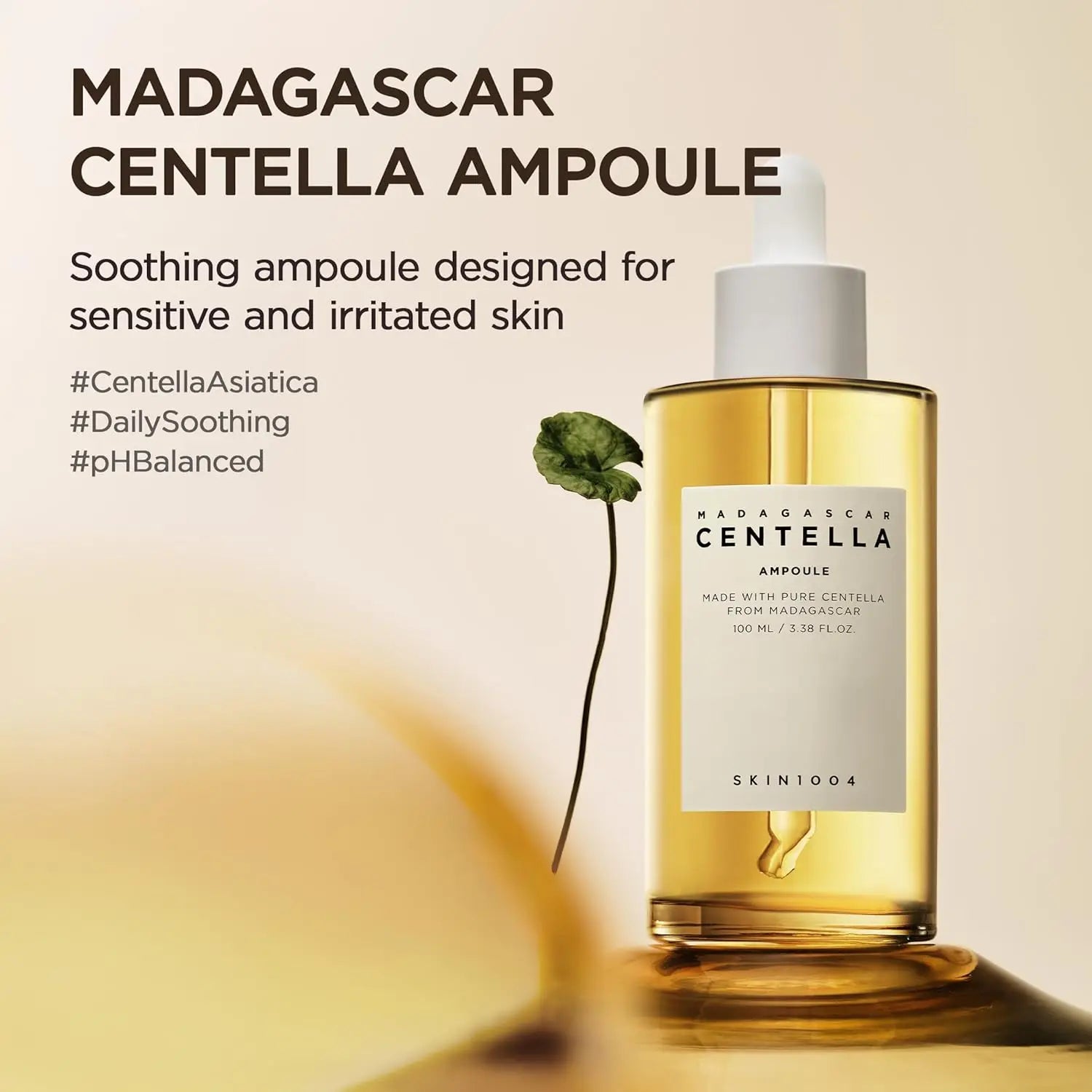 SKIN1004 Madagascar Centella Ampoule, Korean Face Serum  for Hydrating & Moisturizing Care