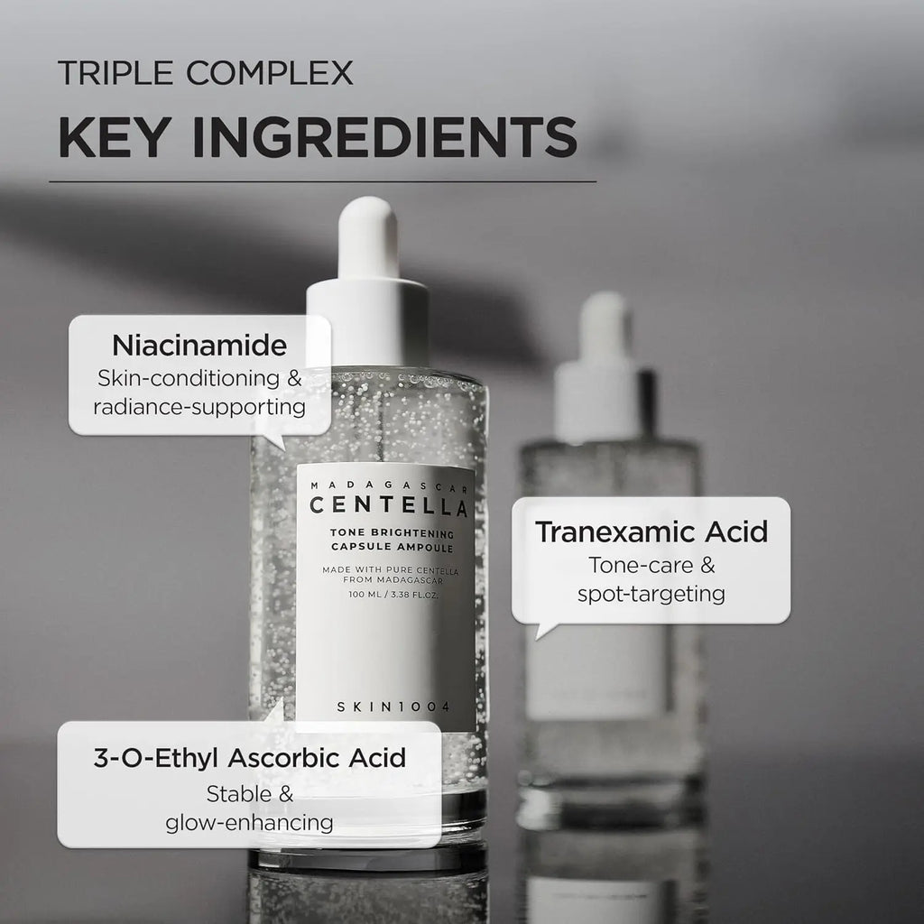 SKIN1004 Tone Balancing Capsule Ampoule, for Face, Korean Hydrating Facial Serum for Dark Spot