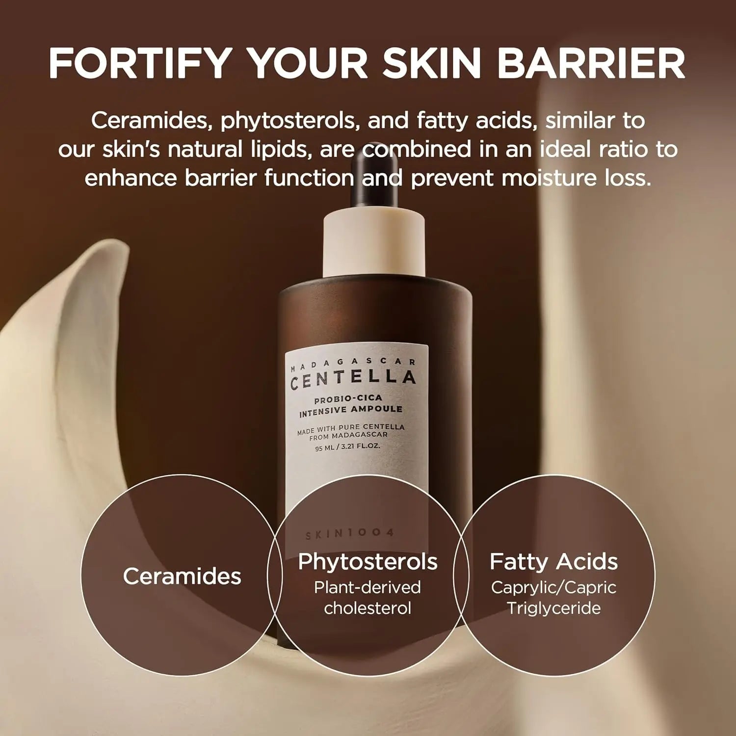 SKIN1004 Probio Cica Intensive Ampoule, Centella Serum for Face with Ceramide, Facial Serum for Nourishing & Soothing