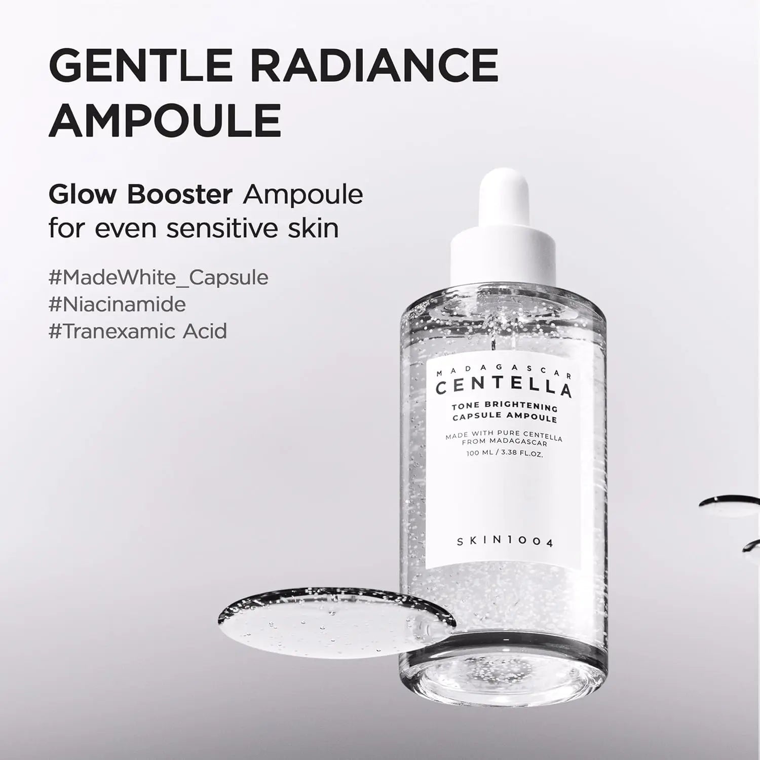 SKIN1004 Tone Balancing Capsule Ampoule, for Face, Korean Hydrating Facial Serum for Dark Spot