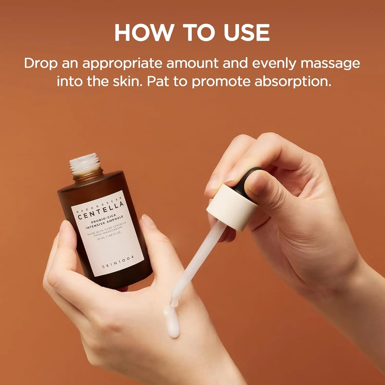 SKIN1004 Probio Cica Intensive Ampoule, Centella Serum for Face with Ceramide, Facial Serum for Nourishing & Soothing