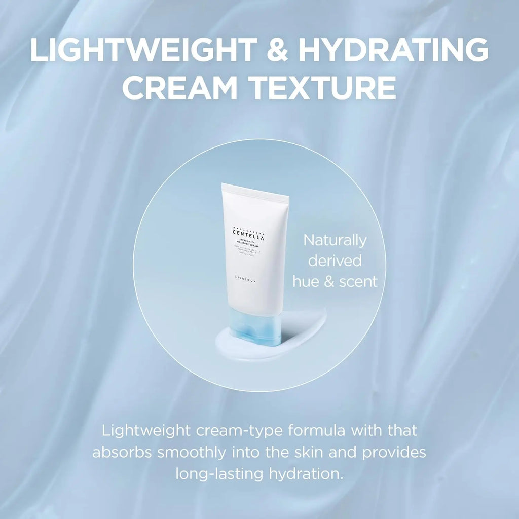 SKIN1004 Hyalu-Cica Moisture Cream, Face Moisturizer with Hyaluronic Acid, Centella Cream for Deep Hydration 2.53 Fl oz / 75ml