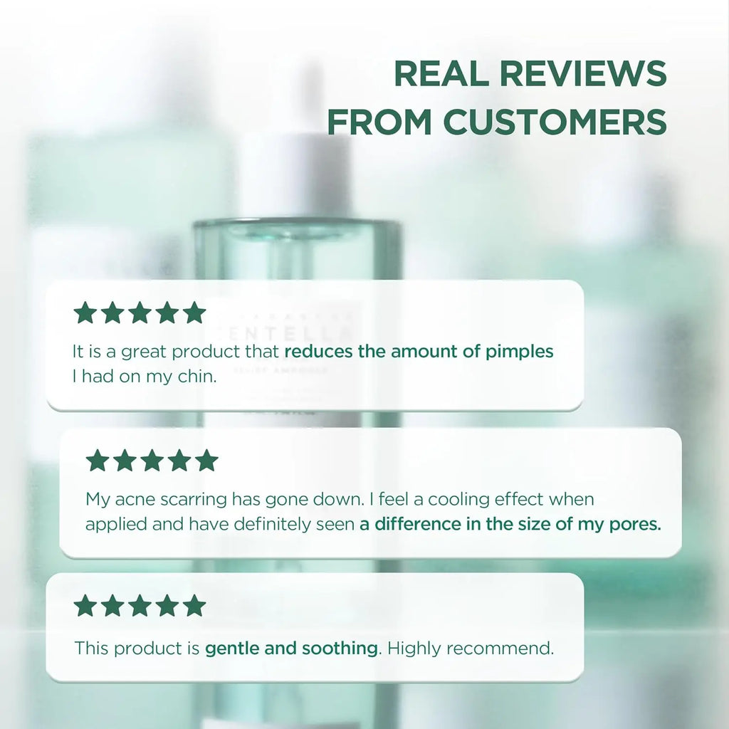 SKIN1004 Tea-Trica Relief Ampoule, Face Serum with  Facial Serum for Soothing & Hydrating
