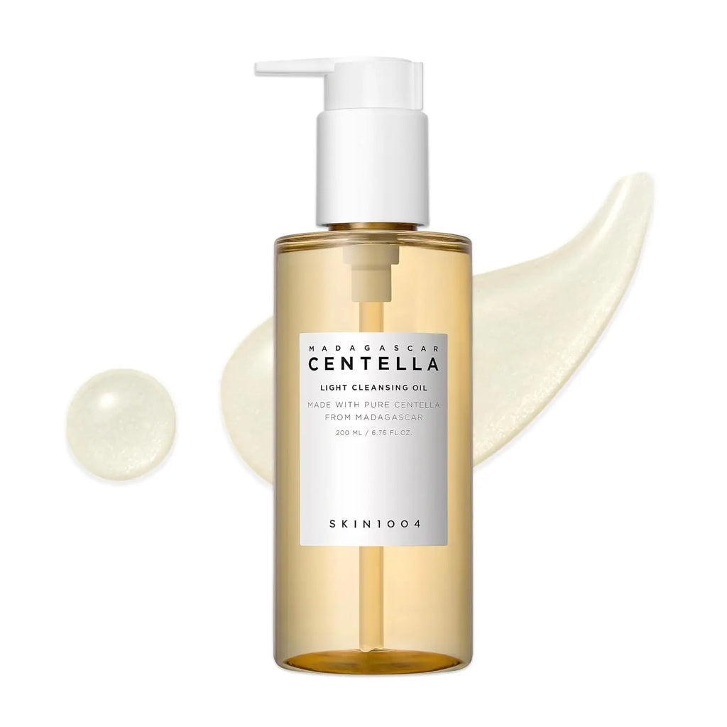 SKIN1004 Madagascar Centella Light Cleansing Oil 6.76 Fl.oz, 200ml | Gentle Oil Cleanser for Face, Korean Facial Cleanser