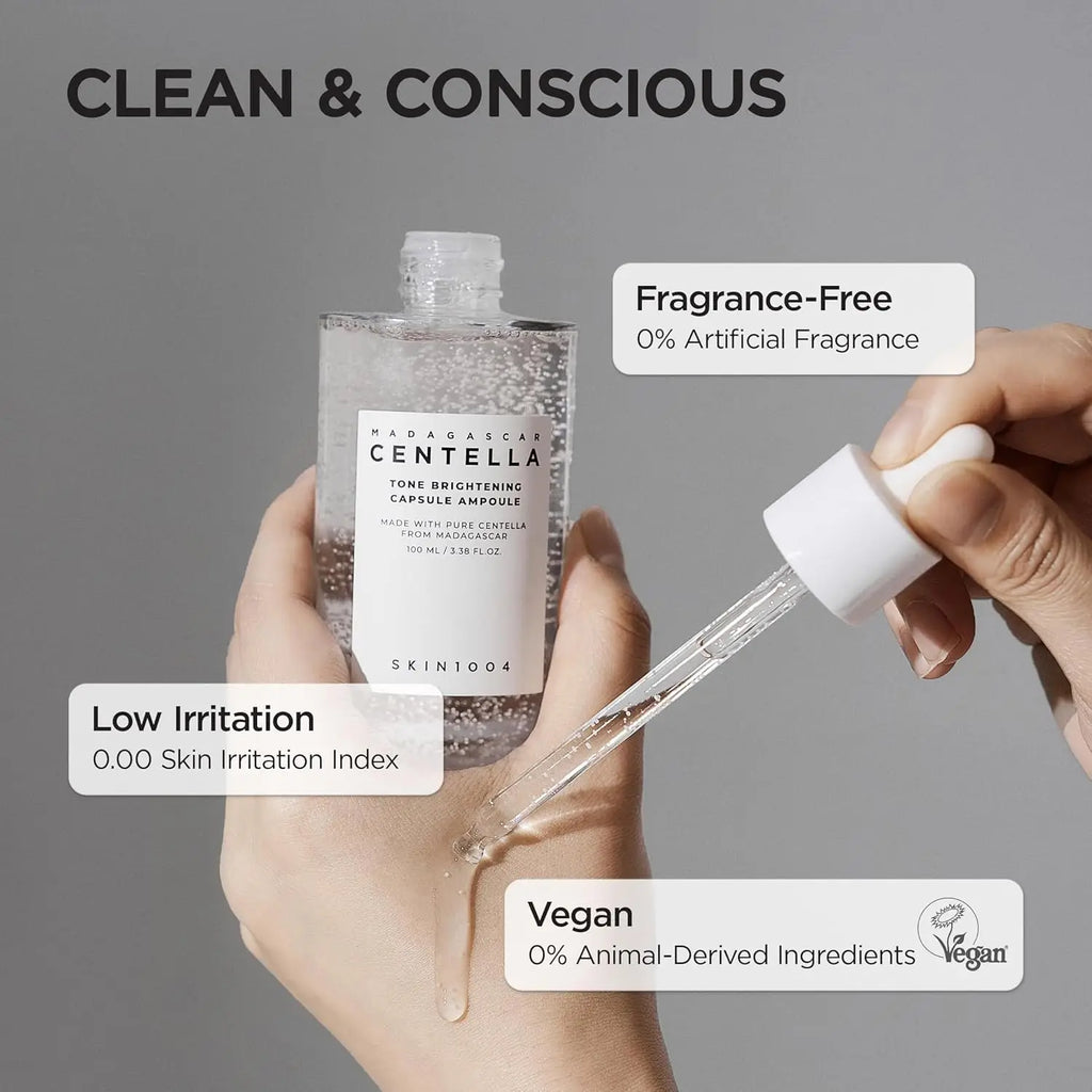 SKIN1004 Tone Balancing Capsule Ampoule, for Face, Korean Hydrating Facial Serum for Dark Spot