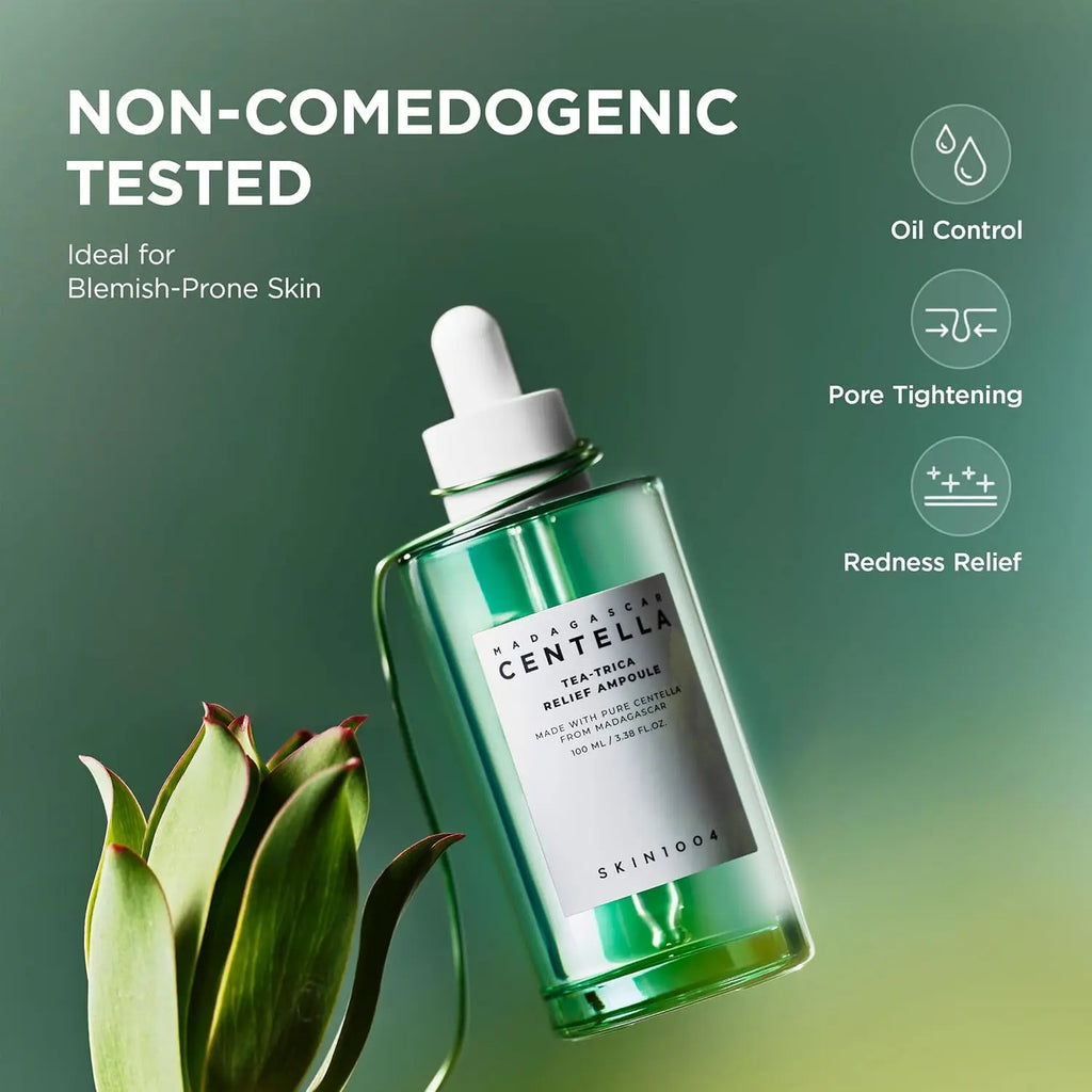 SKIN1004 Tea-Trica Relief Ampoule, Face Serum with  Facial Serum for Soothing & Hydrating
