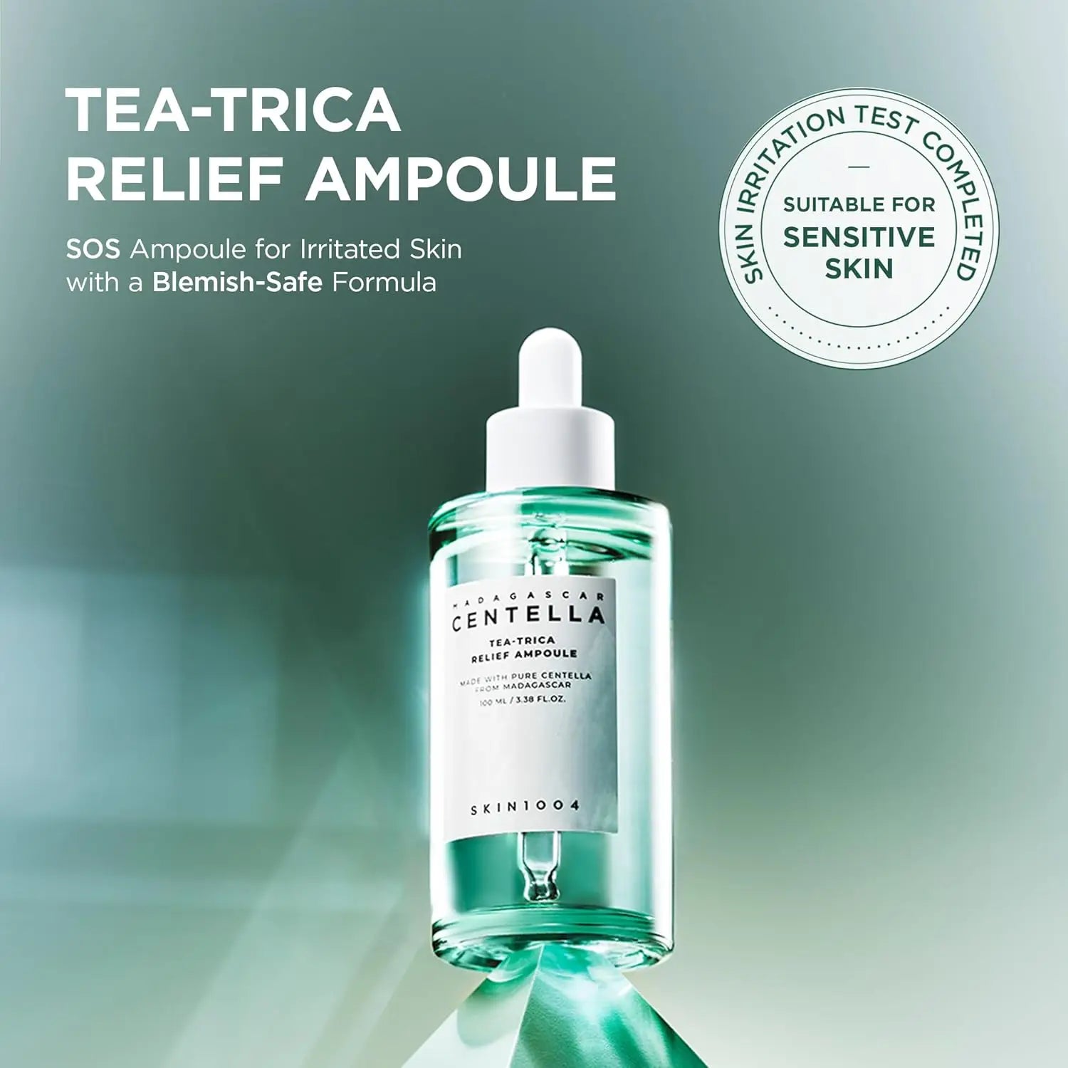 SKIN1004 Tea-Trica Relief Ampoule, Face Serum with  Facial Serum for Soothing & Hydrating