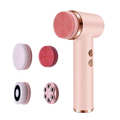 Electric Facial Cleansing Brush 4-in-1 Waterproof Rotating Soft Silicone Massager Deep Pore Cleaner Rechargeable Beauty Tool